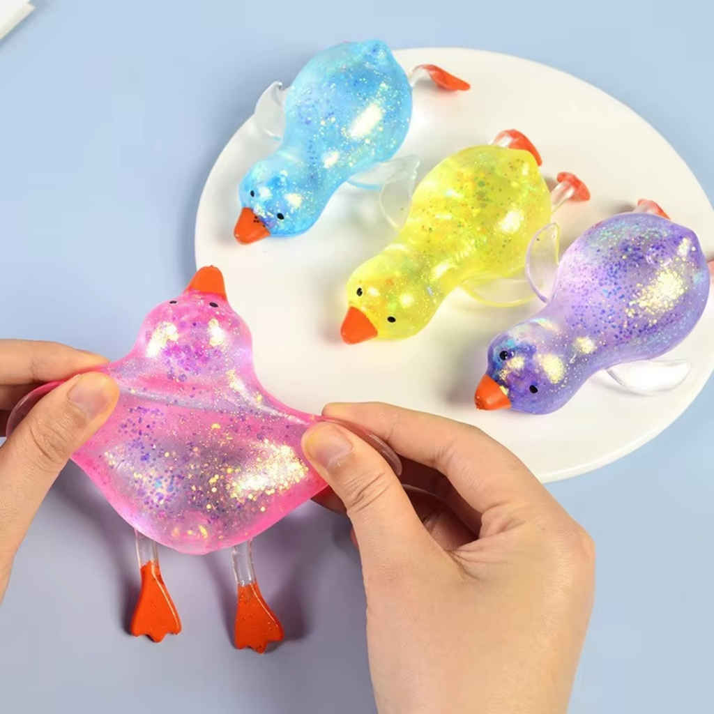 Easter Glitter Sugar Squishy Fidget Kids  Toy- Assorted